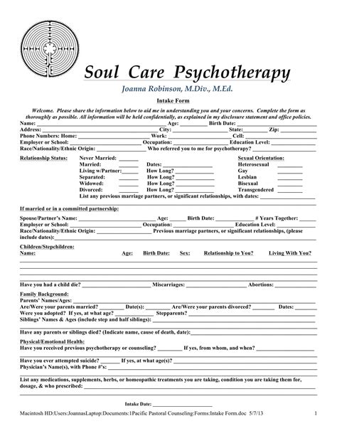 Therapy Forms Image