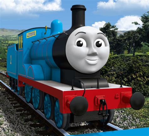 Edward the Blue Engine Coloring Page