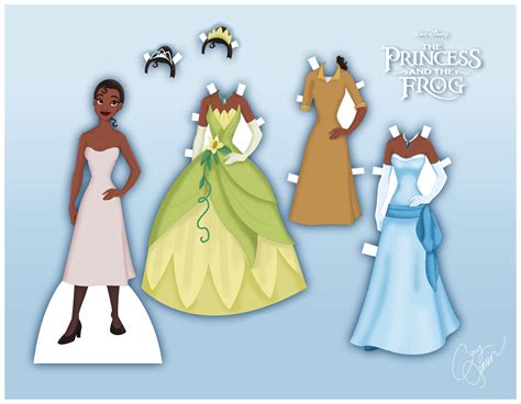 Tiana Paper Doll