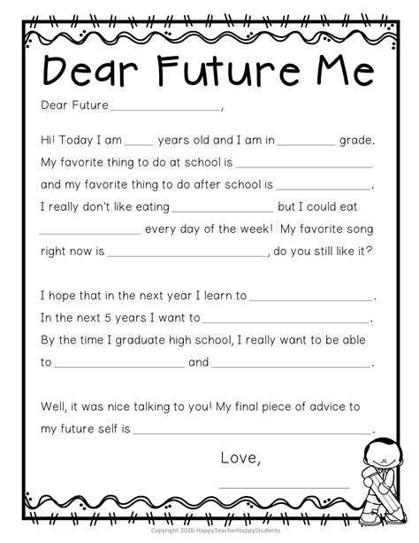 Time Capsule Letter Ideas Image