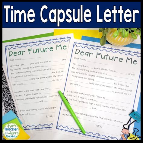 Time Capsule Letter Lessons Image