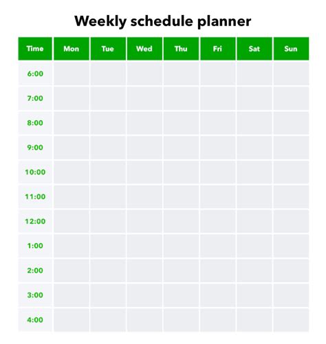 Time Table Templates