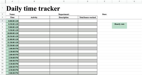 Time Tracking Template