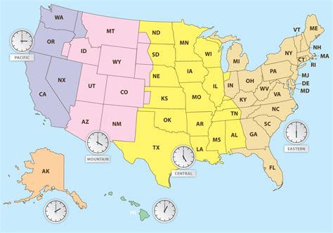 Time Zone Maps for Navigation