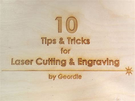 Tips and Tricks for Laser Cut Templates