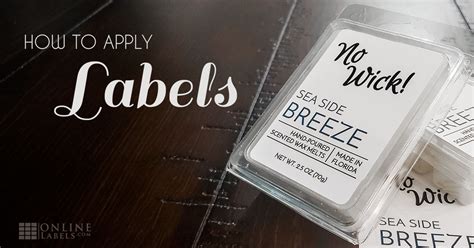 Tips for applying labels