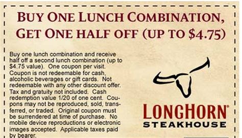 Tips for Making the Most of Longhorn Steakhouse Free Coupons