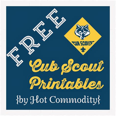 Tips for Using Free Cub Scout Printables