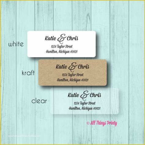 Tips for wedding address labels