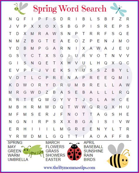 Tips for Word Search Printables