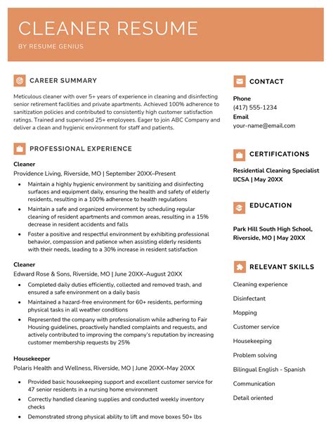 Tips for Using a Modern Clean Resume Template