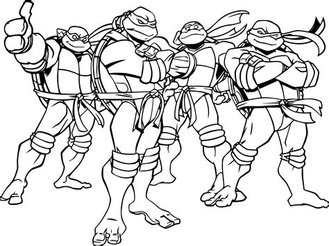 TMNT coloring pages for kids