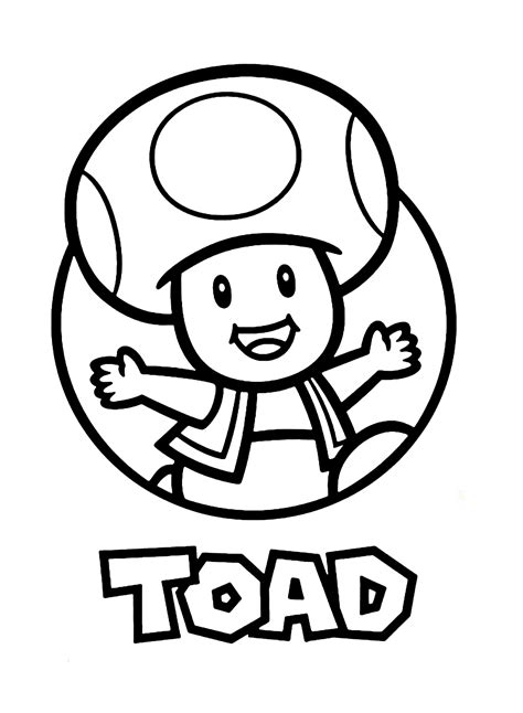 Toad Mario Party coloring pages