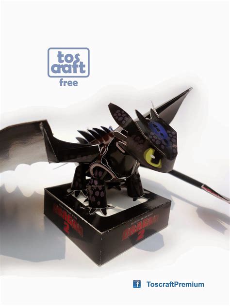 Toothless Papercraft Designs