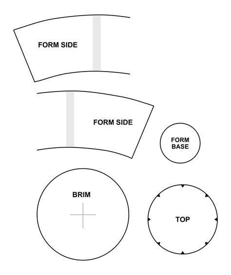 Top Hat Craft Template