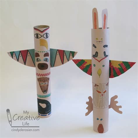 Totem Pole Craft Printable Designs