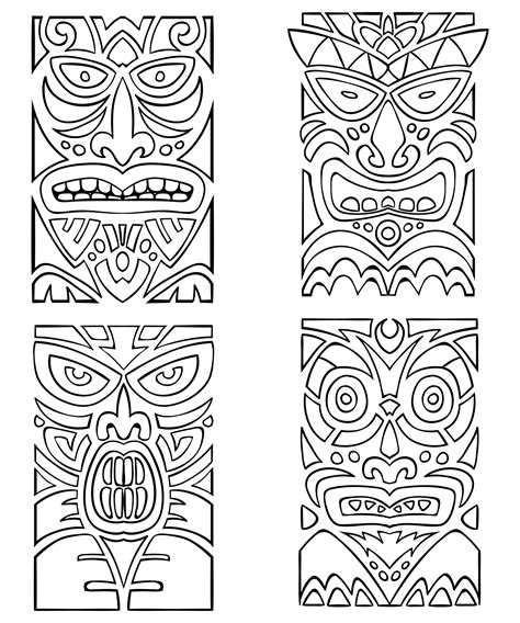 Totem Pole Craft Printable Patterns