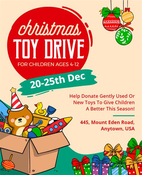 Toy Drive Flyer Examples