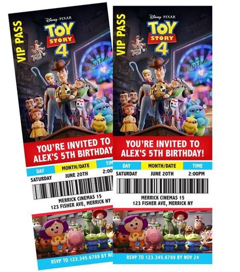 Toy Story Disney Ticket