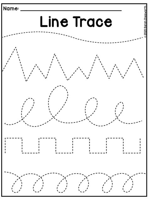 Tracing Worksheets for Preschoolers