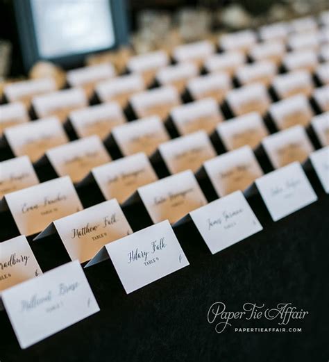 Traditional Wedding Seating Cards