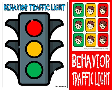 Traffic Light Behavior Chart Templates