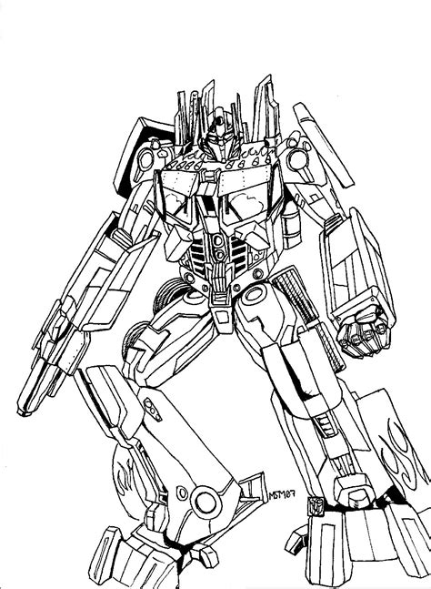 Transformers coloring pages suitable for different ages