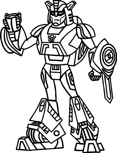 Transformers landscape coloring page