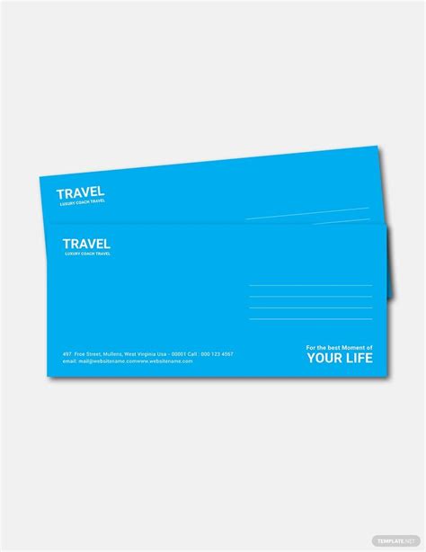 Travel Envelope Template