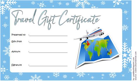 Travel Gift Certificate Template 10