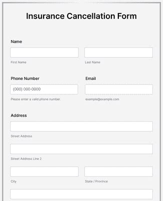 Travel Insurance Cancellation Form