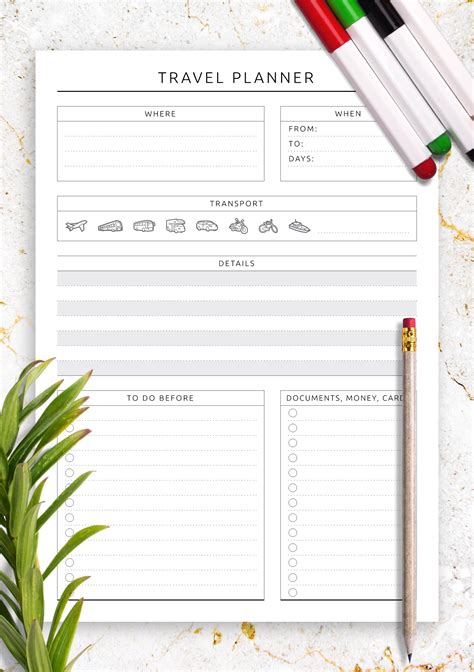 Travel Planner Template