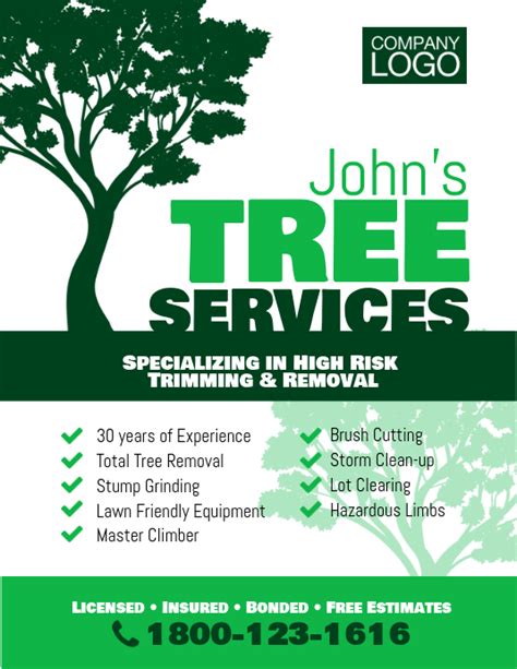 Tree Service Advertising Examples