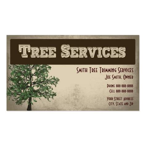 Tree Service Business Card Template Ideas