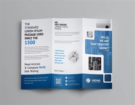 Tri-fold brochure template design