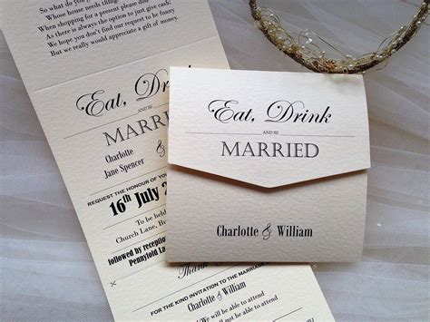 Tri-Fold Wedding Invitations Design