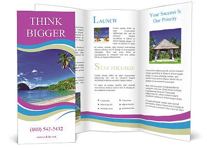 Tropical brochure templates for effective marketing