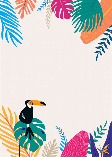 Tropical graphic templates for creative designs