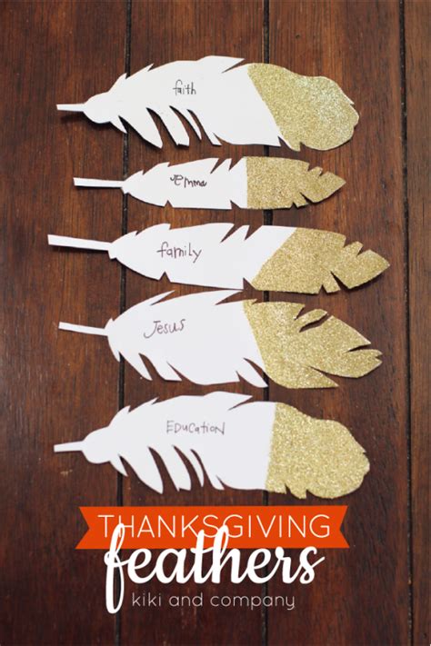 Turkey Feather Garland Template