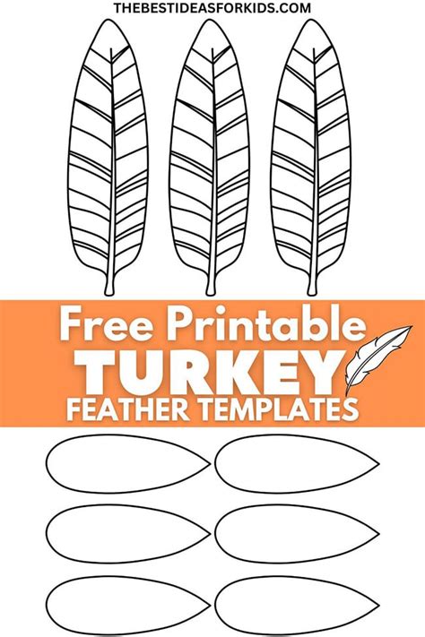 turkey feathers template