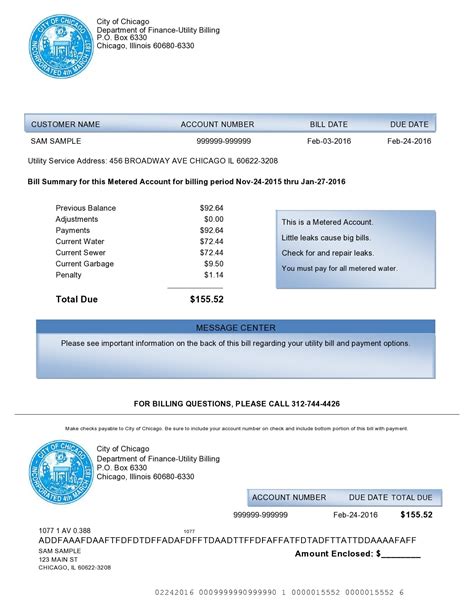 Types of bill templates