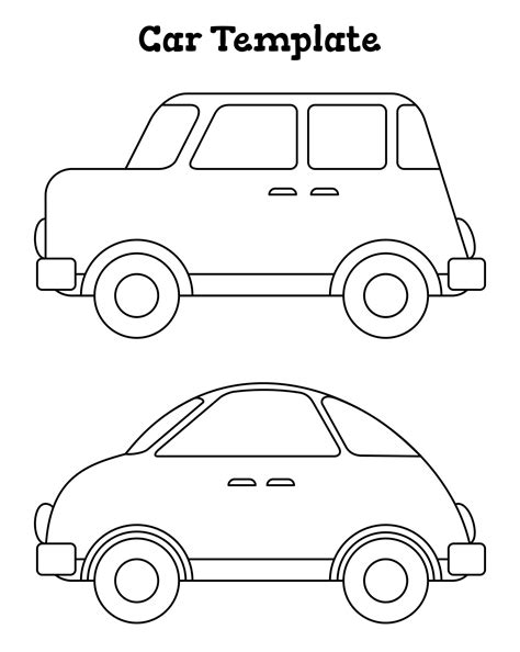 Types of blank car templates