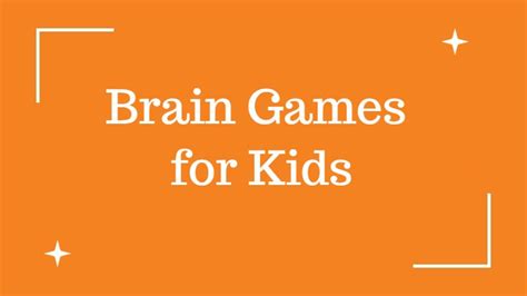 Types of Brain Games for Seniors