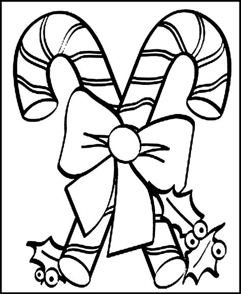 Types of Candy Cane Coloring Pages