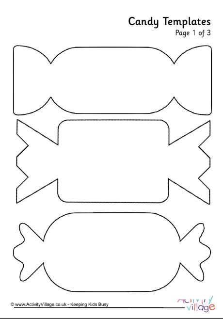 Types of Candy Templates Image