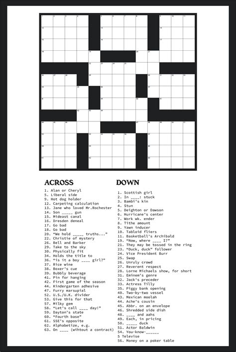 Types of Crossword Puzzles