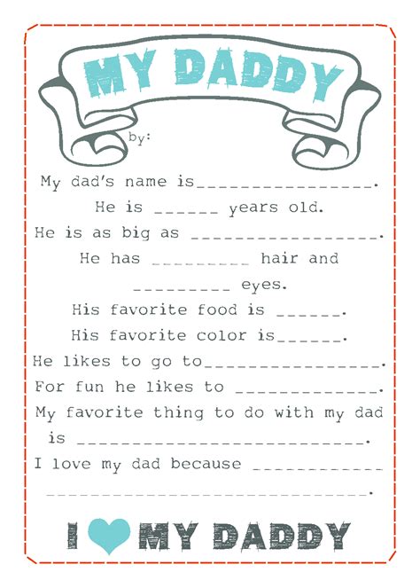 Types of Free Daddy Printables