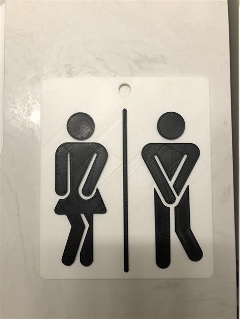 Types of Funny Bathroom Signs