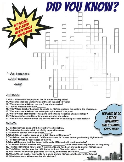 Types of Funny Crossword Puzzles