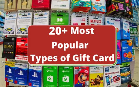 Types of Gift Cards